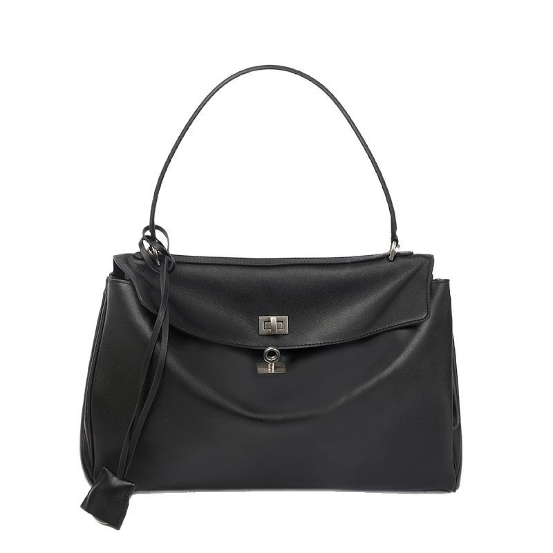 Commuter Rodeo Crossbody Cowhide Tote Bag Genuine Leather Women's Bag Large Capacity High-end Underarm Bag
