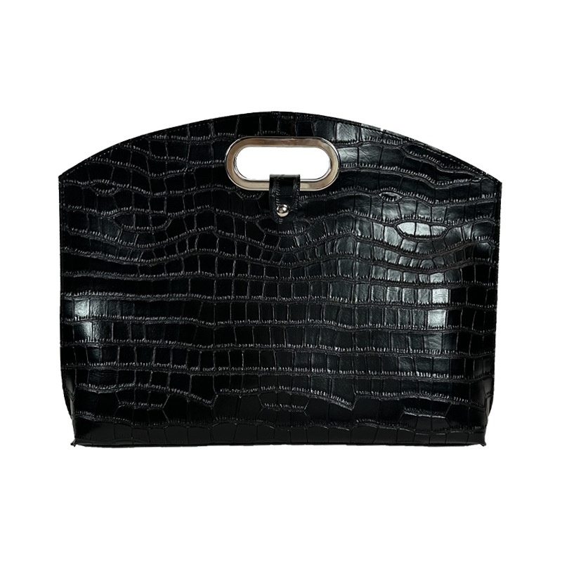 Crocodile Pattern Handbag Casual All-match Retro Large Capacity Laptop Bag Tote Bag Premium Sense