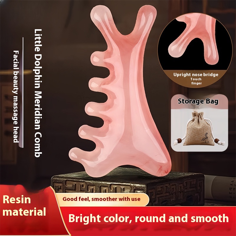 Four-in-one Hair Massage Comb Head Hair Therapy Dredge Meridians Artifact Facial Massage Comb Facial Neck Massage