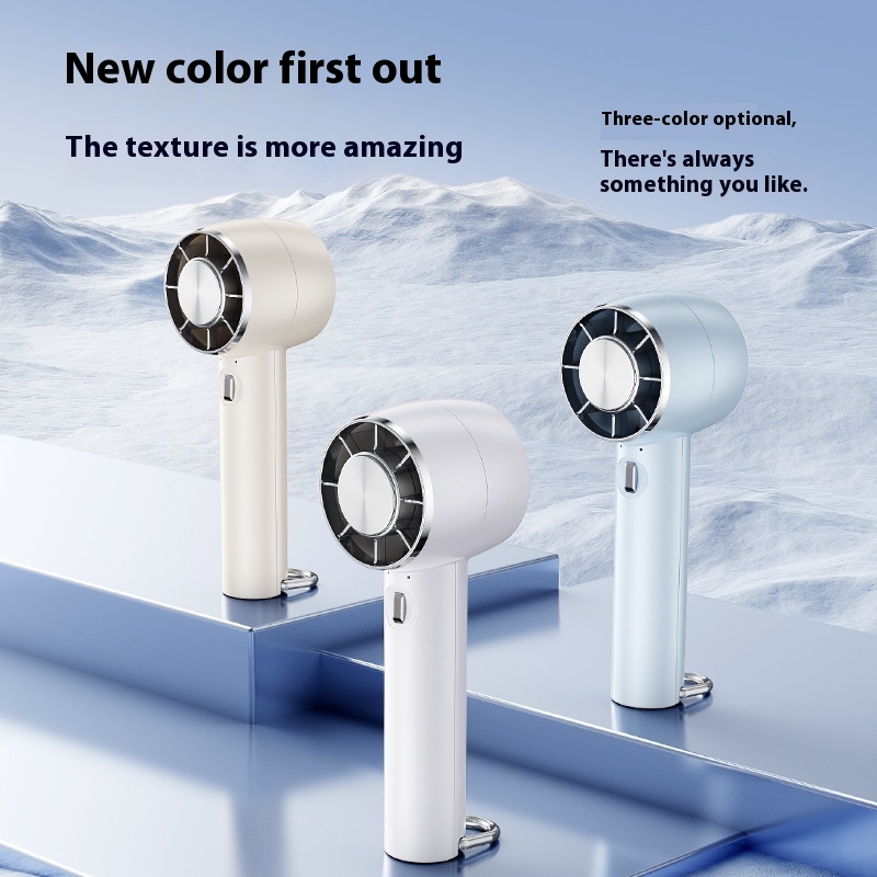 25 Japanese And Korean Handheld Ice Semiconductor Cooling Fan USB Charging Portable Desktop Outdoor Small Fan