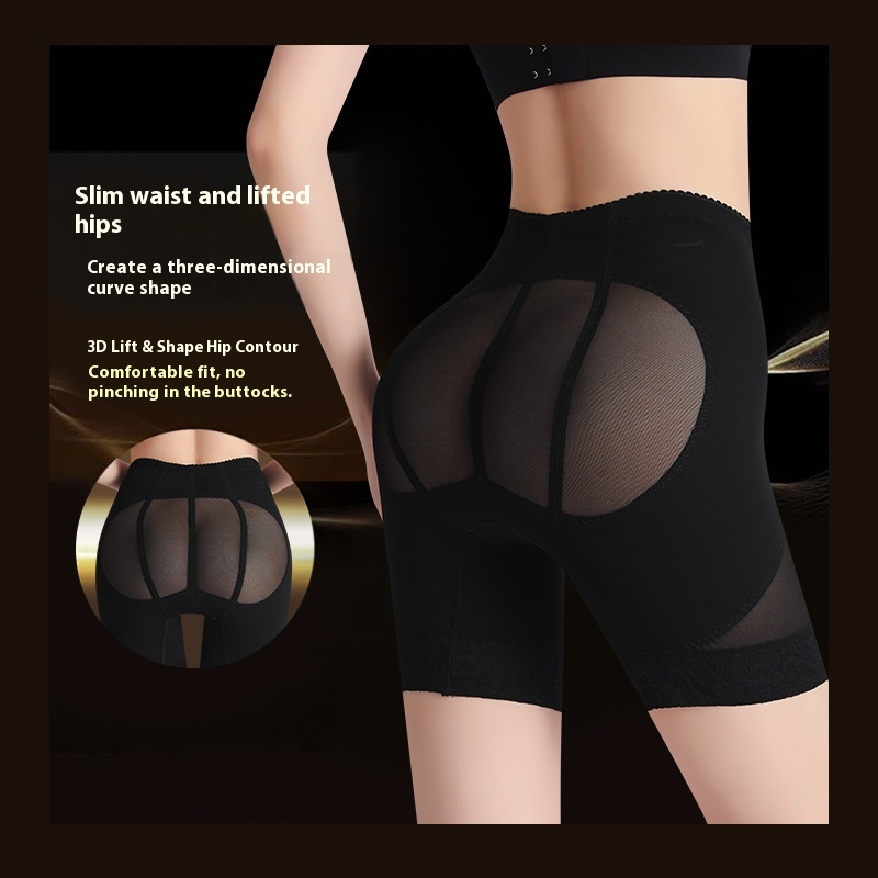 Guan Xiaotong's Same-style Osmana Qiao Master Summer Slimming Belly-tucked Hip-lifting Pants Beautiful Body Thin Breathable Mesh Traceless