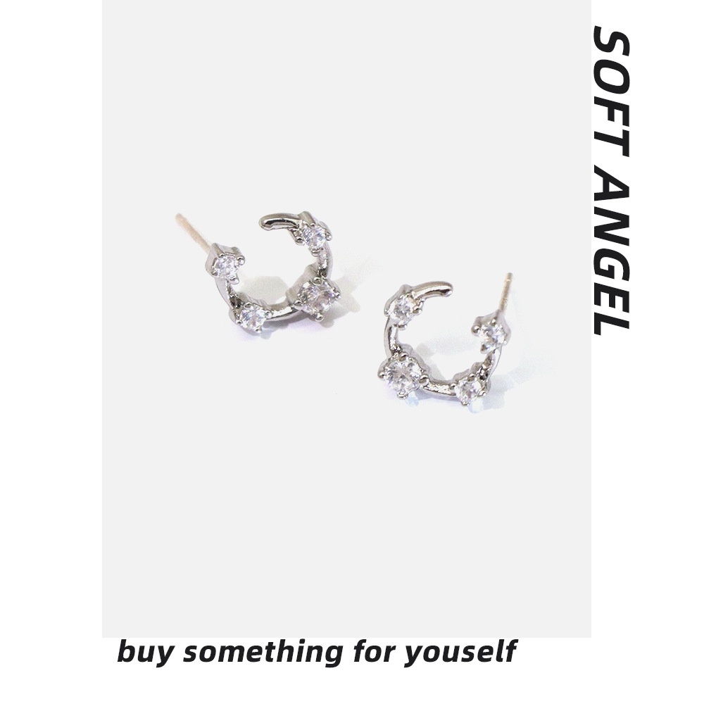 Simple European French Advanced S925 Silver Needle Earrings Temperament Niche Design Mini Earrings24 Earrings Benefits