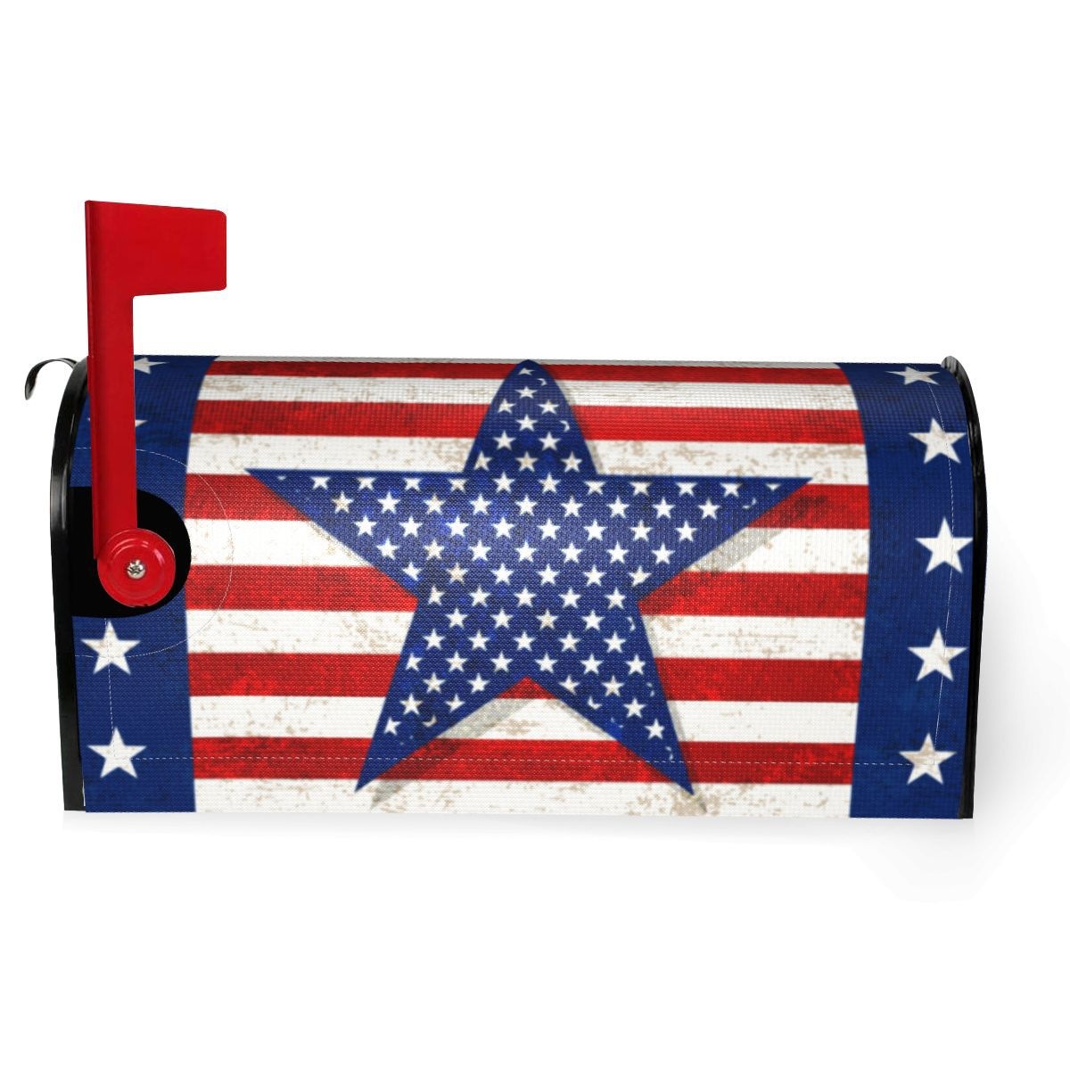 Independence Day Mailbox Set American Flag Print Mailbox Protective Cover