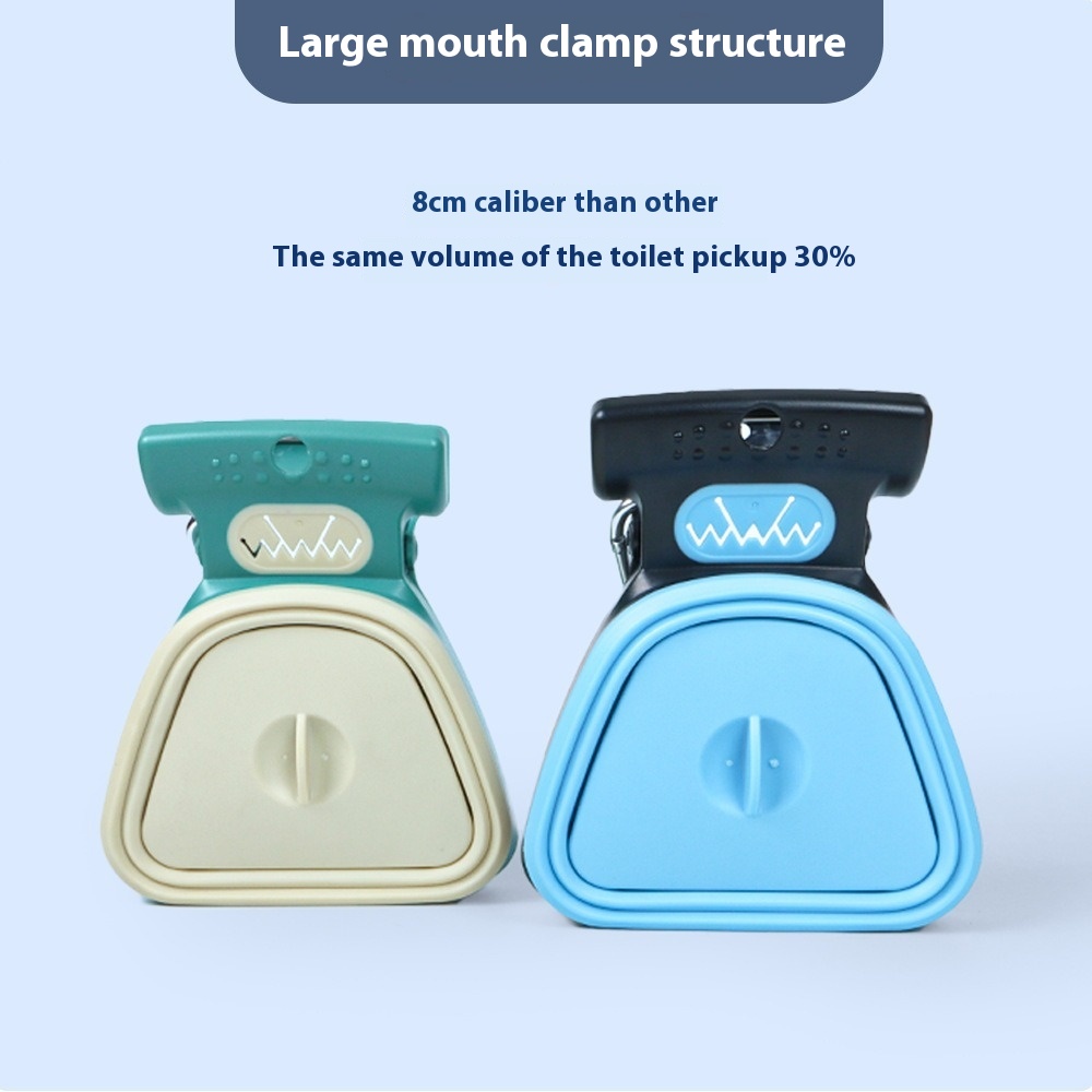 Pet Toilet Pickup Dog Out Portable Dog Poop Clip Walking Dog Folding Poop Shovel Garbage Bag Cat Poop Picking Artifact