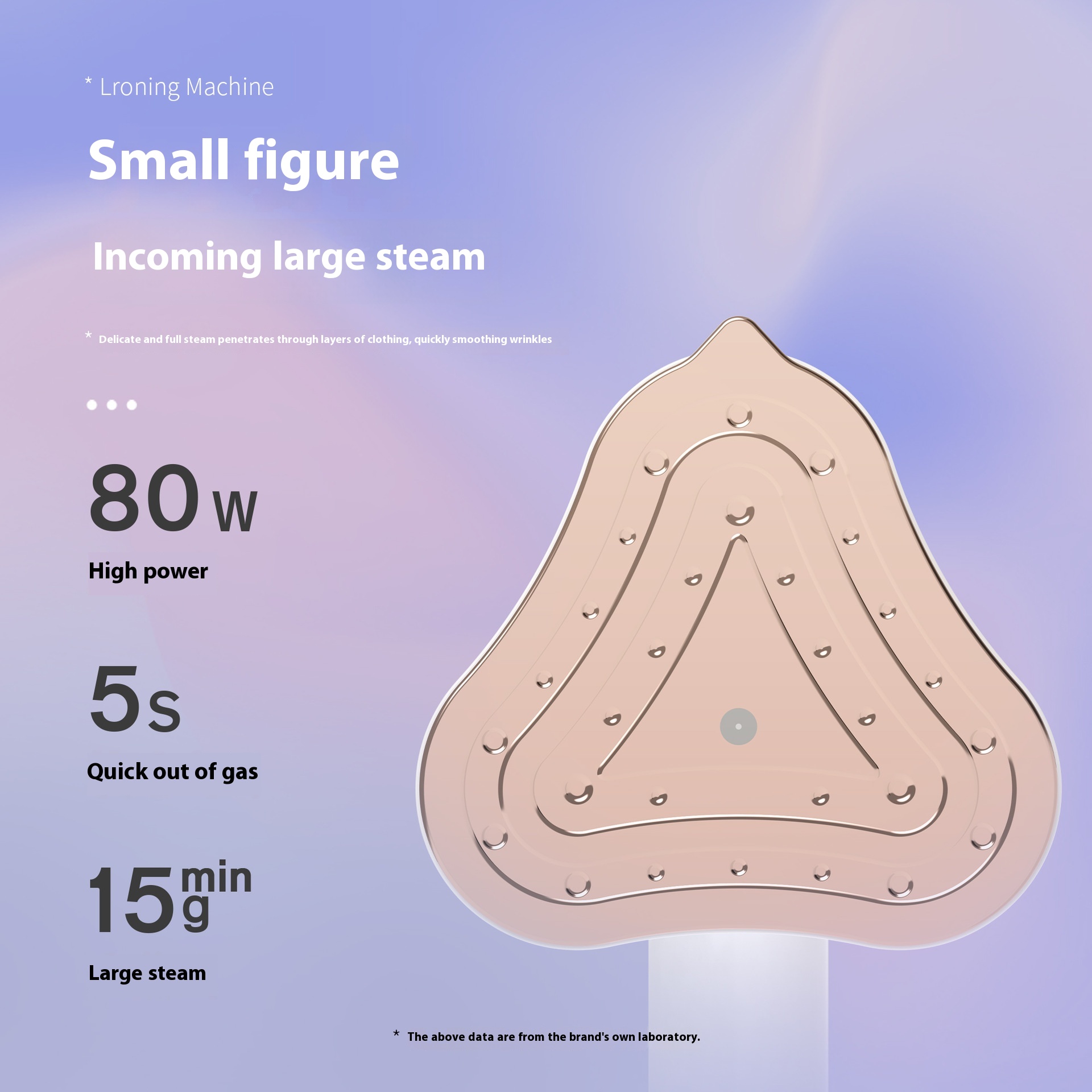 Gift Wrinkle Removal Clothes Iron Steam Flat Hanging Dry Wet Dual Use Small Portable Handheld Household Hanging Ironing Machine