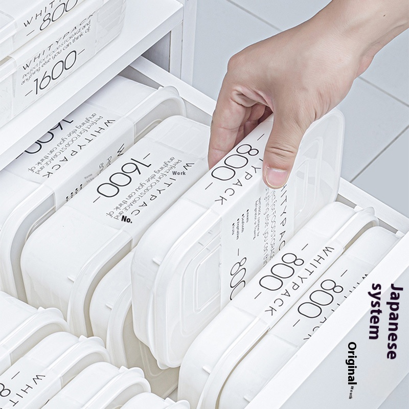 Japan Imported YAMADAFresh-keeping Box Refrigerator Storage Box Food Grade Frozen Meat And Rice Separate Equipment Dish Preparation Box