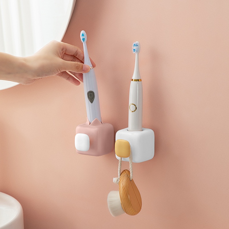 [Hedou]Electric Toothbrush Rack Punch-free Household Quick-drying Wall Mount Bracket Toothbrush Holder Hook