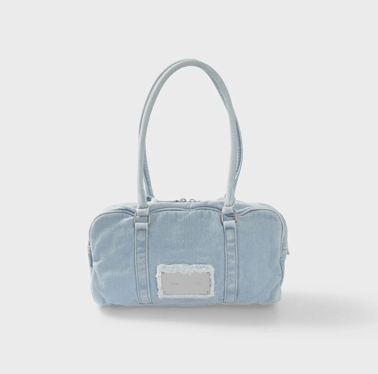 South Korea Niche Matinkim Large Capacity Denim Shoulder Bag Autumn And Winter Lazy Portable Travel Fitness Tote Bag