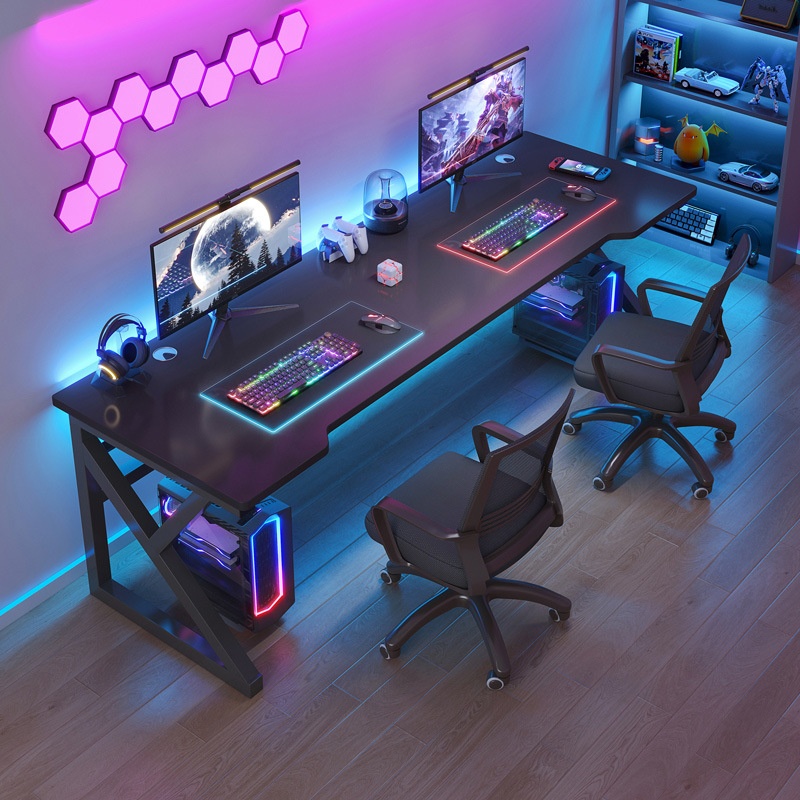 Desk Double Computer Desk Desktop Bedroom Home Modern Simple Board Table And Chair Combination Set Gaming Table