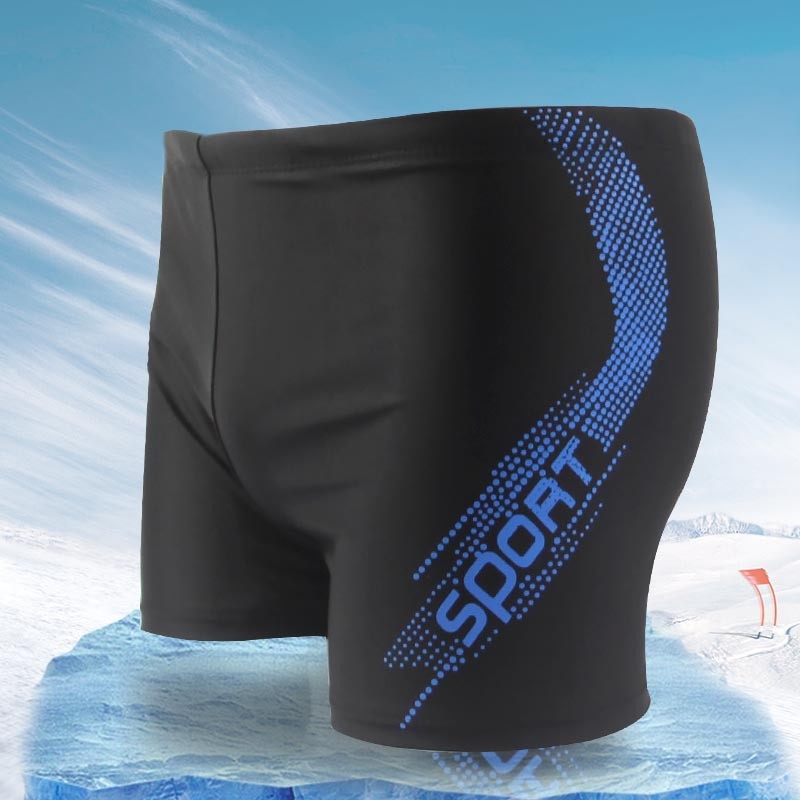 Men's Sports Swimming Trunks Professional Large Size Fashion Swimming Trunks Men's Swimming Trunks Quick Dry Beach Hot Spring Sport