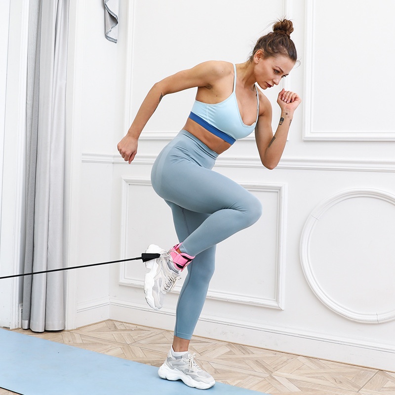 Gantry Frame Fitness Leg Strength Ankle Leggings With Resistance Elastic Rope Hip Training Leg Accessories Tension Trainer