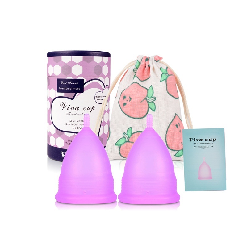 Silicone Menstrual Cup Anti-side Leakage Menstrual Cup Aunt Cup Soft And Comfortable Menstrual Cup Paper Tube Set