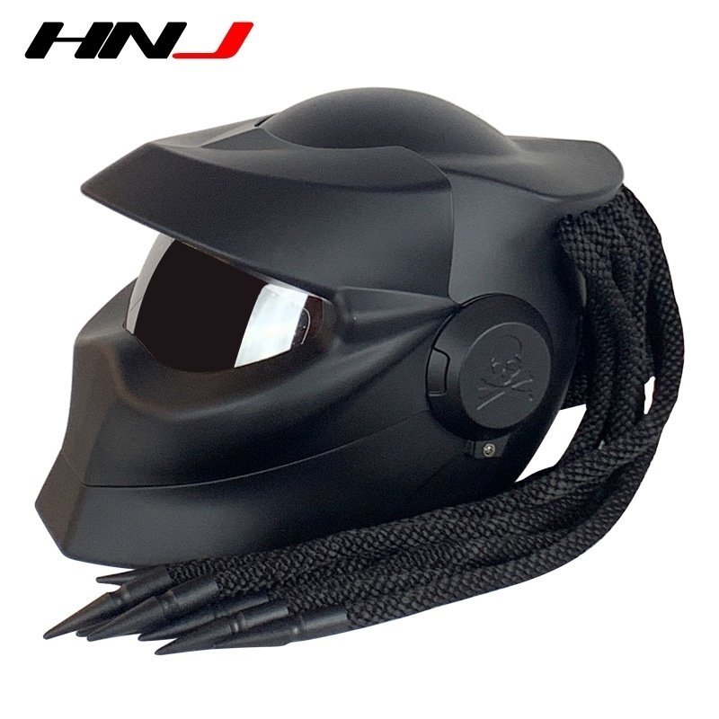 Braid Helmet Electric Vehicle Helmet Motorcycle Running Helmet Off-road Four Seasons Universal Men And Women's Helmet Full Helmet