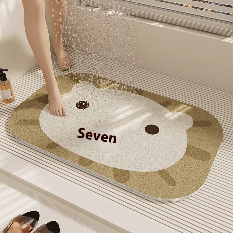 Bathroom Wire Ring Anti-Slip Floor Mat Shower Room Bathroom Anti-Fall Foot Mat Elderly Bathtub Special Waterproof Mat