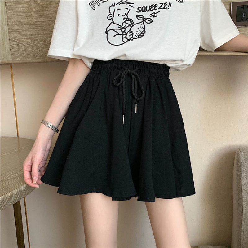 Ballet Style Shorts Women's Spring And Summer Arrival Plus Size Loose Slim Wide Leg Pants Draped Casual A- Line Skirt Pants