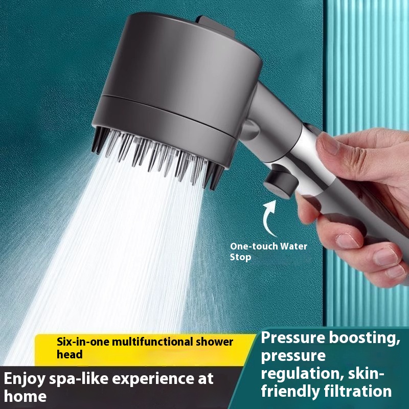 Pressurized Shower Head Super Strong Bathroom Shower Shower Strong Pressurized Bath Heater Rain Massage Filter Flower Drying Suit