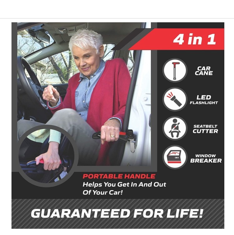 Car Door Handle Car Cane,Car Handle,Four-in-one Car Escape Hammer