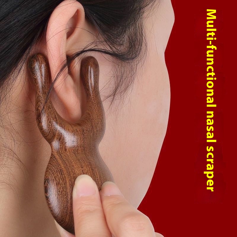 Nose Bridge Massager, Facial Nose Wing Heightening Device, Scraping Nose, Dredging Meridians, Acupoints, Lifting Massage, Muscle Pulling Stick, Frog