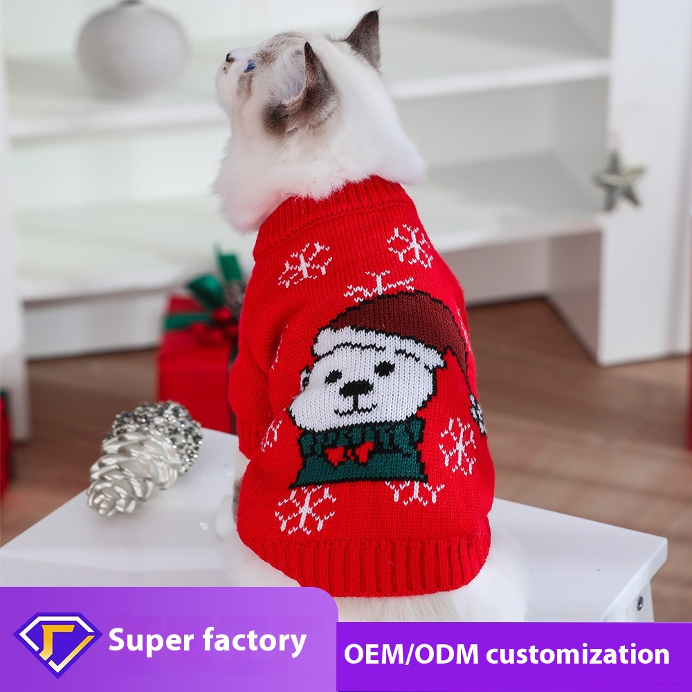 Cat Clothes Winter Cute Kitten Anti-hair Loss Autumn And Winter Pet Cat Ragdoll Cat British Shorthair Kitten Sweater Winter