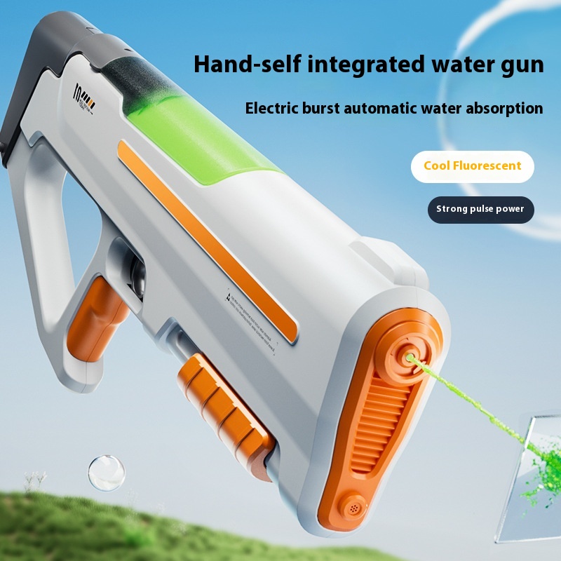 Fluorescent Water Gun Manual And Automatic Large Capacity Pulse Water Beach Toy Boy Girl Birthday Gift