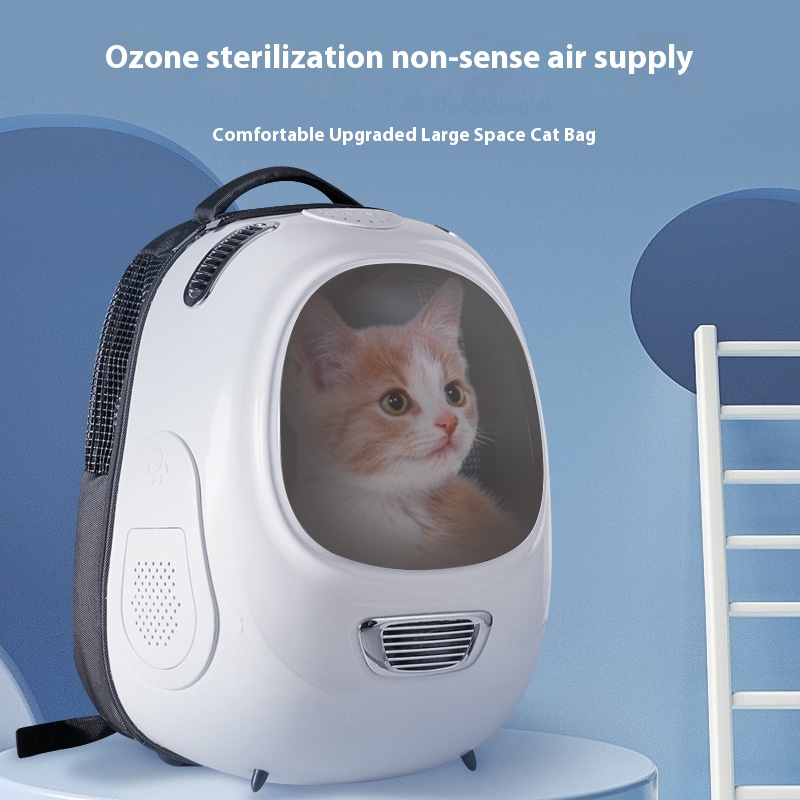 Cat Bag Portable Cat Supplies Space Capsule Large Capacity Breathable Double Shoulder Pet Backpack Cat Backpack