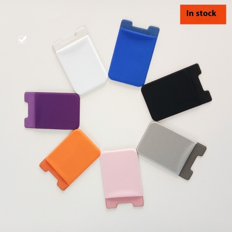 Lycra Mobile Phone Back Sticker Card Case Mobile Phone Lycra Card Case Elastic Cloth Card Case Lycra Mobile Phone Sticker