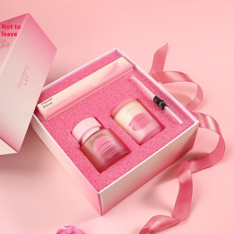 Aromatherapy Candle Gift Box Set Niche High-end Birthday Valentine's Day Gift Box Bedroom Fragrance Essential Oil - 1