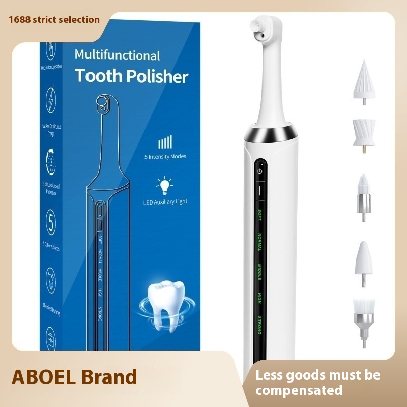 Tooth Polisher Ultrasonic Tooth Cleaner Vibration Tooth Whitening Device Sonic Tooth Cleaningtrument