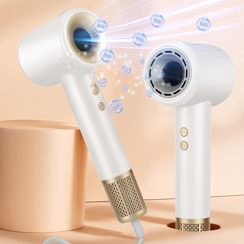 High-power Hair Dryer Fashionable Household Blue Light Hair Dryer Hot And Cold Hair Dryer