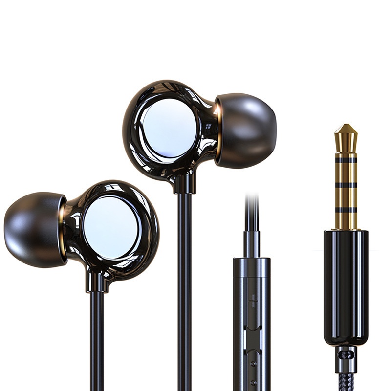Platinum Octa-core In-ear Ceramic Earphones Typec Port Heavy Bass Noise Reduction E-sports Chicken Game Wired Control Earphones