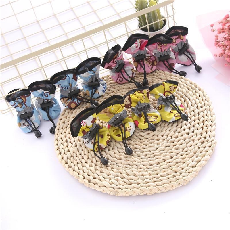 Pet Dog Spring And Summer Breathable Indoor Non-slip Soft-soled Shoes Teddy Bichon Small Dog Reflective Shoe Covers