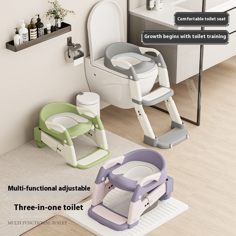 Strictly Select Children's Toilet Ladder Foldable Baby Toilet Assistant Men's And Women's Baby Handrail Ladder Toilet Ladder