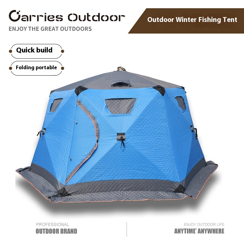 Winter Fishing Tent Outdoor Cold And Windproof Ice Fishing Camping Thickened Cotton Tent Winter Fishing Outdoor Tent
