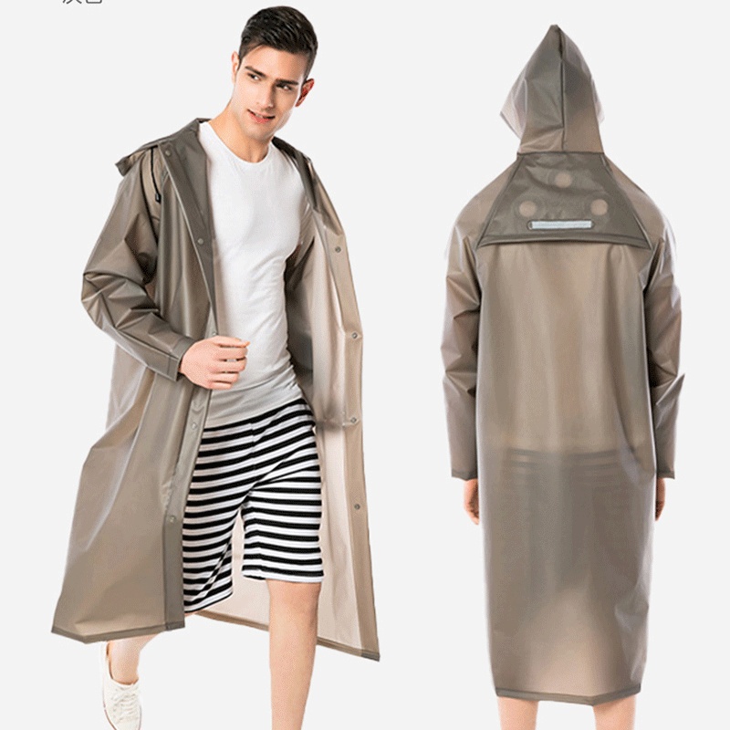 One Piece Of Adult Raincoat For Men And Women Outdoor Students With Large Brim Fashionable EVARaincoat To Prevent Heavy Rain