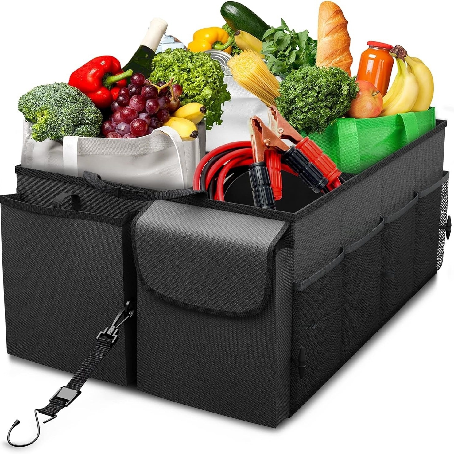 Car Trunk Storage Rack Foldable Multi-compartment Car Storage Rack Car Storage Bag Storage Box