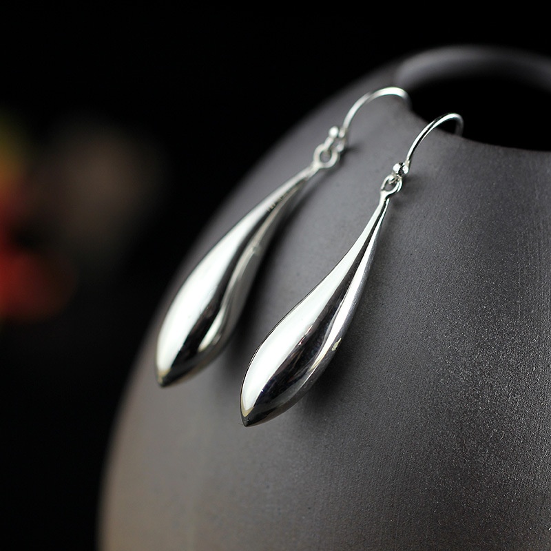 Renpin Silver Products Chiang Mai Pure Handmade Listed Women's Fashion S925 Women's Earrings Goods