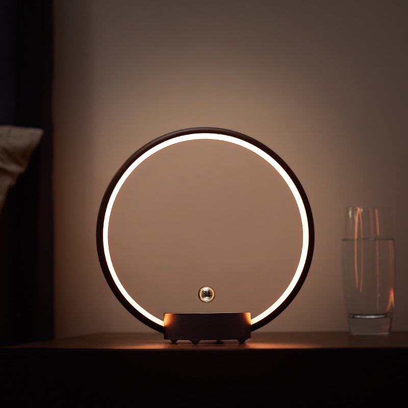 Romantic Magnetic Levitation Ring Lamp Luxury Bedroom Bedside Night Light