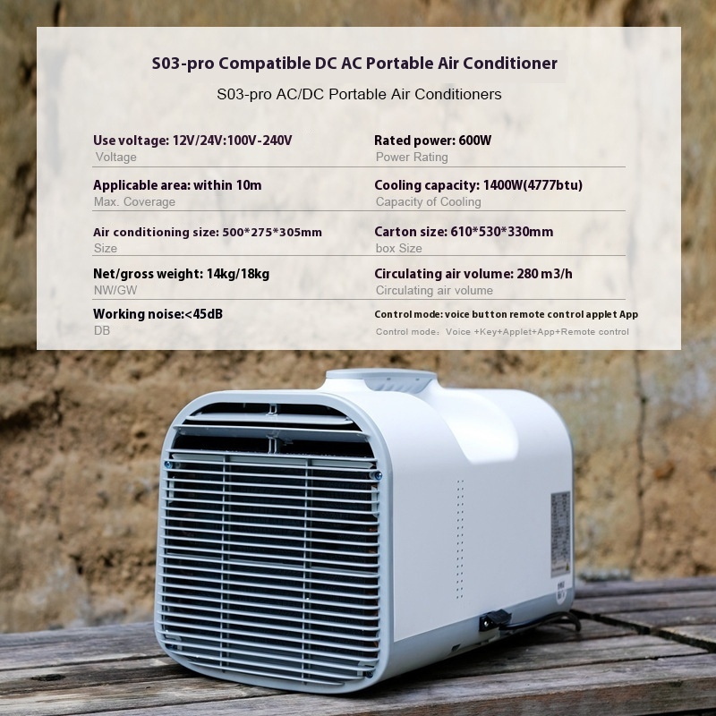 Brand Mobile Air Conditioner Small Mini Refrigeration All-in-one Machine Bedroom Outdoor Parking Portable