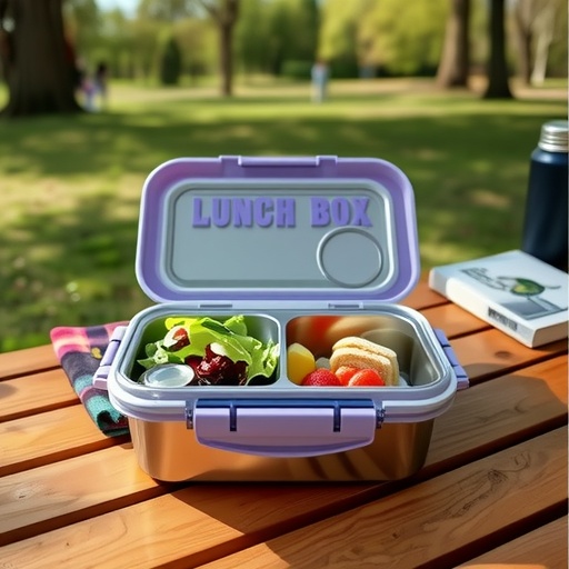 304 Stainless Steel Lunch Box Two-compartment Lunch Box Student Office Worker Thermal Ulation Food Grade Bento Box