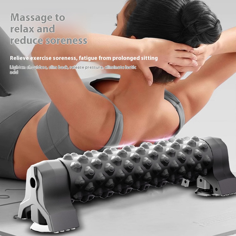 Foam Roller With Bracket, Muscle Relaxation, Wolf Tooth Massage Roller, Slimming Leg Artifact, Yoga Column, Floating Point Fitness Equipment