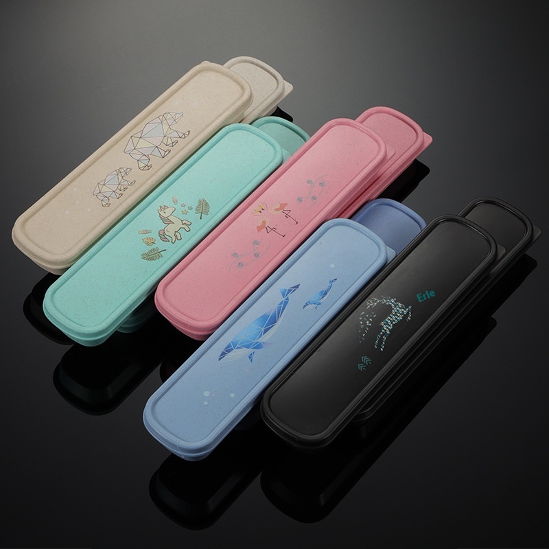 Concave Cover Box Wheat Element Portable Box Multi-specification Cutlery Box Gift Travel Pull-out Flip Cover Printing Stationery Box