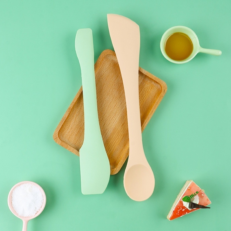 Kitchen Utensils Silicone Integrated Scraper Baking Double-headed Dual-purpose Silicone Scraper Spoon Knife Shovel