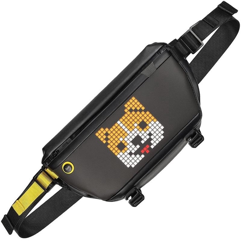 Divoom Slingbag Dot Phoneme Chest Bag Satchel Men's Riding Bag LED Shoulder Crossbody Bag Fashionable