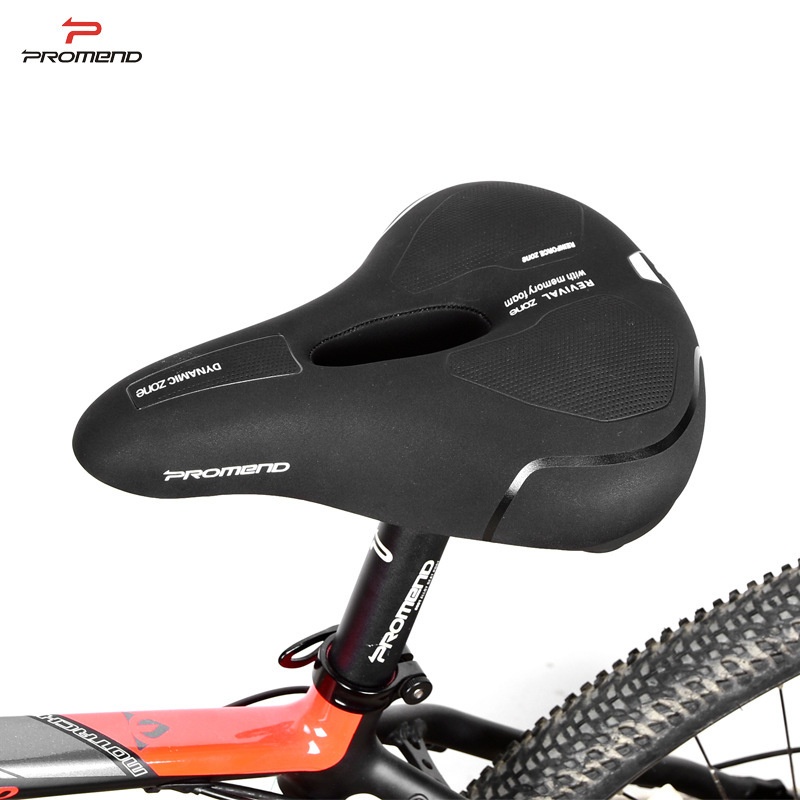 PROMENDBicycle Seat Cushion Mountain Bike Seat Cushion Soft Big Butt Comfortable Thickened Seat Bicycle Accessories Equipment