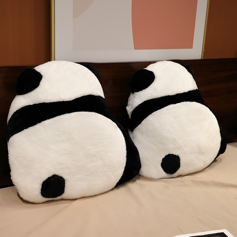 Panda Back Pillow Doll Cute Cream Style Sofa Living Room Bedside Bay Window Backrest Pillow Office Cushion