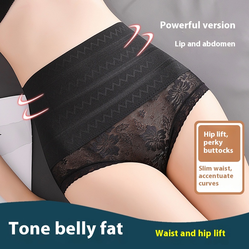 High-Waisted Tummy-Tightening Panties, Sexy Tummy-Tightening, Powerful Tummy-Tightening Artifact, Pure Cotton Crotch-Tightening, Waist-Slimming, Body-Shaping And Butt-Lifting