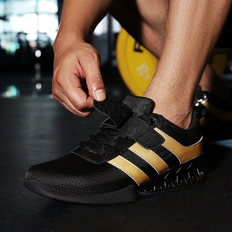 Indoor Comprehensive Training Shoes Men's Squat Shoes Professional Gym Powerlifting Deadlift Shoes Non-slip Breathable Weight-bearing Shoes