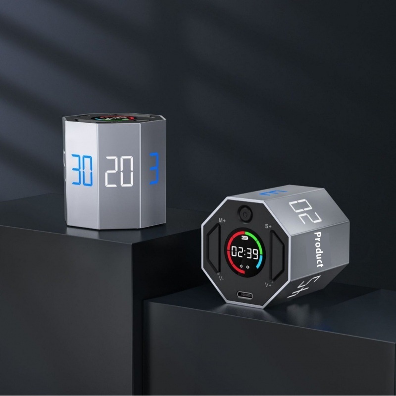 Green Giant Shoulders Timer Time Small Square Manager Reminds Children To Learn Self-discipline Hourglass Kitchen Eight-sided Timer