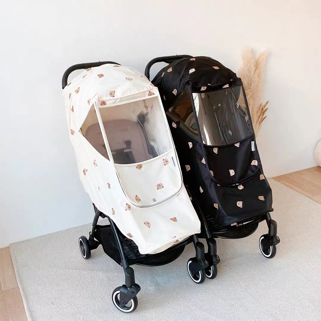 Korean Baby Stroller Baby Stroller Cover Epidemic Protection Clothing Winter Waterproof Summer Sunscreen Windshield Baby Stroller