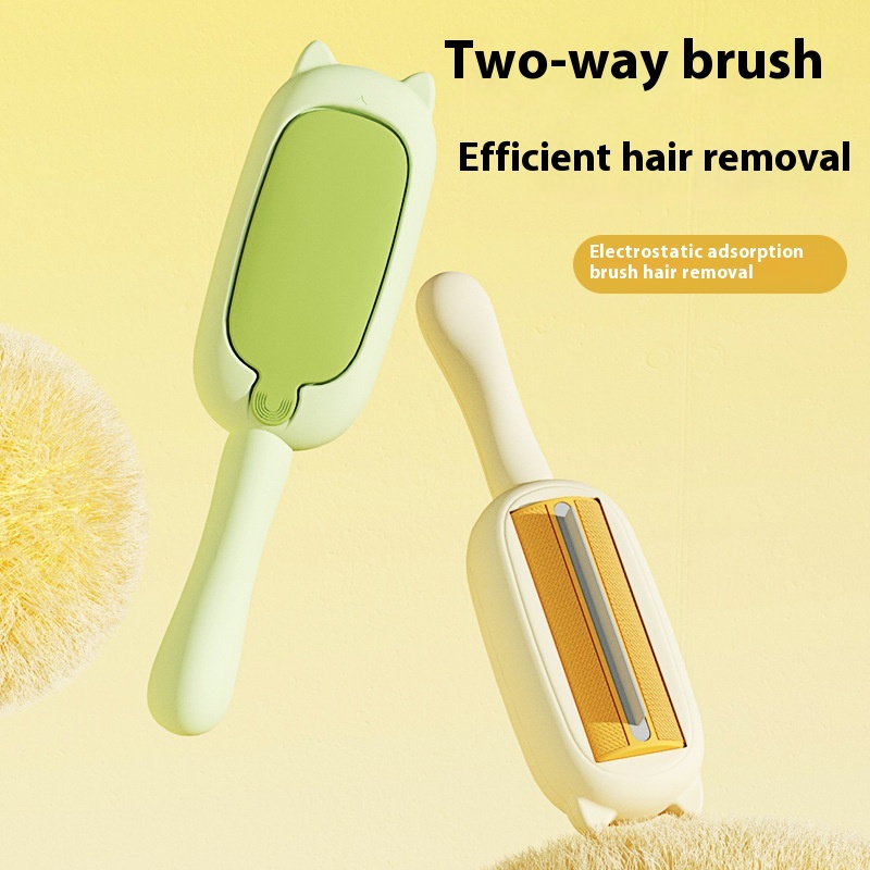 Pet Hair Brush Electrostatic Adsorption Two-way Roller Cat Hair Removal Brush Clothes Sofa Hair Remover Cat And Dog Hair Remover